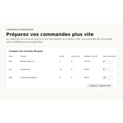 Logiciel caviste : comparaison fournisseurs et calcul de marge | OutilsCommerce